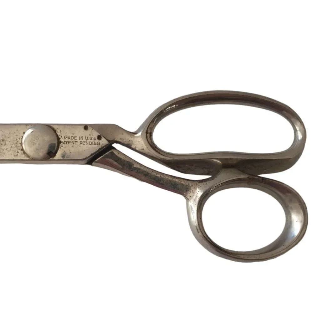 American Sewing Scissors Corp Pinking Shears First Ever Made Nickel Plated Steel